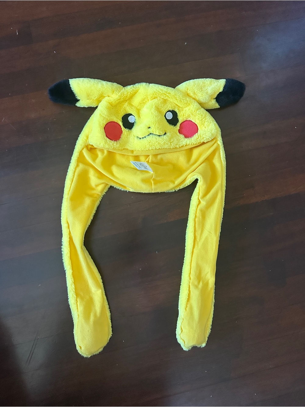 Pikachu Yellow Plush Character Hat with moving ears